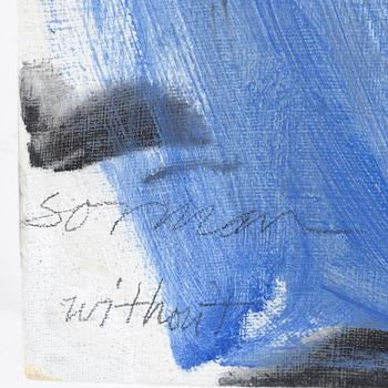 STEVEN SORMAN, Diptyk i blandteknik signerad Steven och Sorman samt daterad 1988.