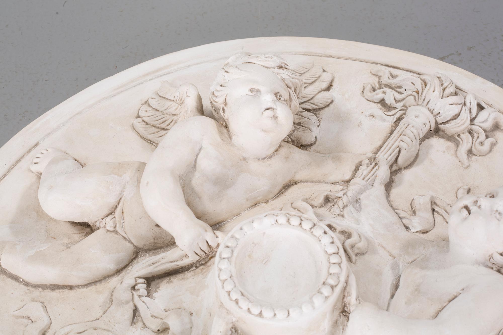 A stucco ornament in plaster, second half of the 20th century.