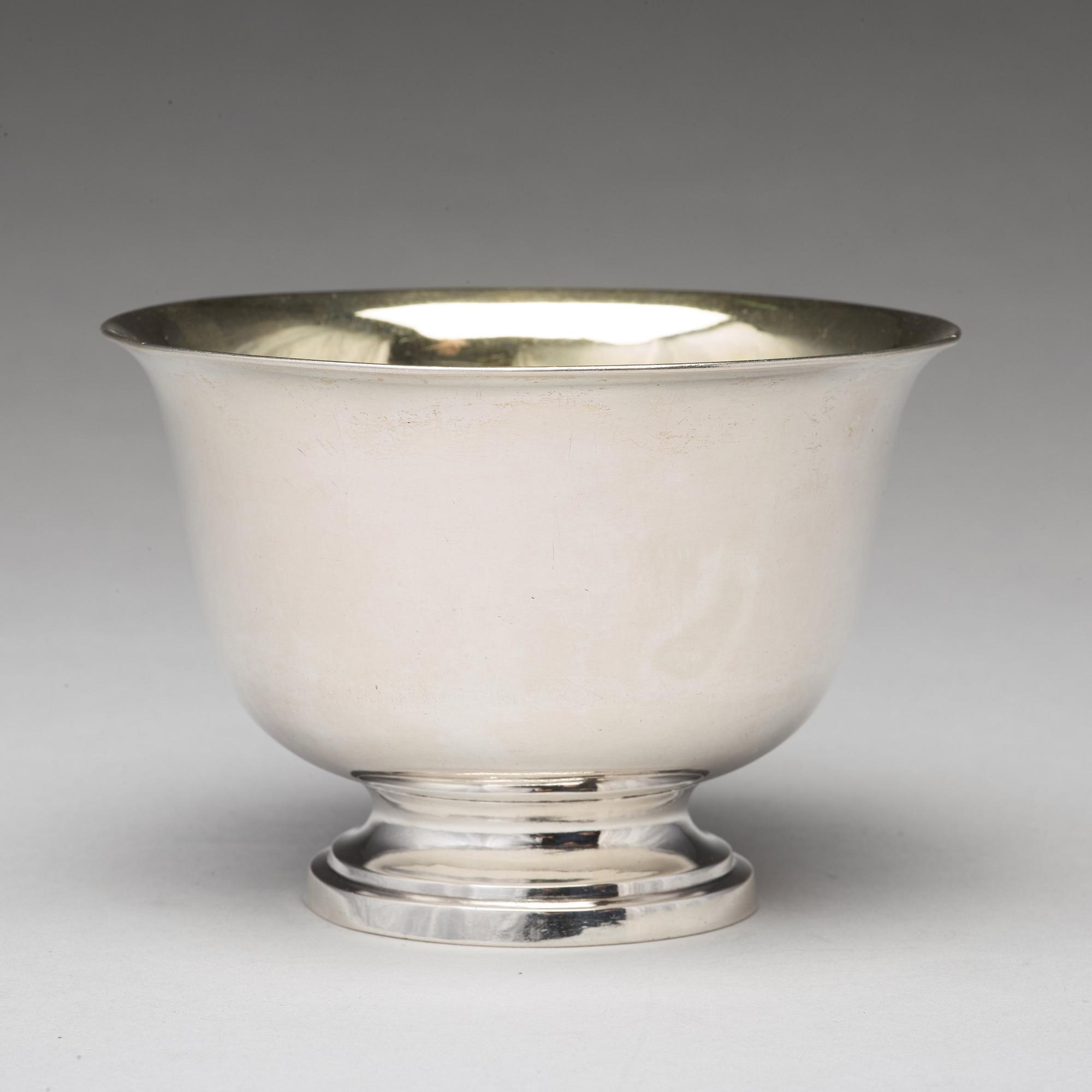 Johan Fredrik Björnstedt, skål, silver, Stockholm 1824.