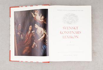 BÖCKER: SVENSKT KONSTNÄRLEXIKON, Abbe-Dahlander, Allhems, 1952, 5 volymer.