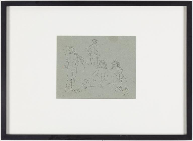 PETER WEISS, ink on paper, signed Weiss and dated 46.
