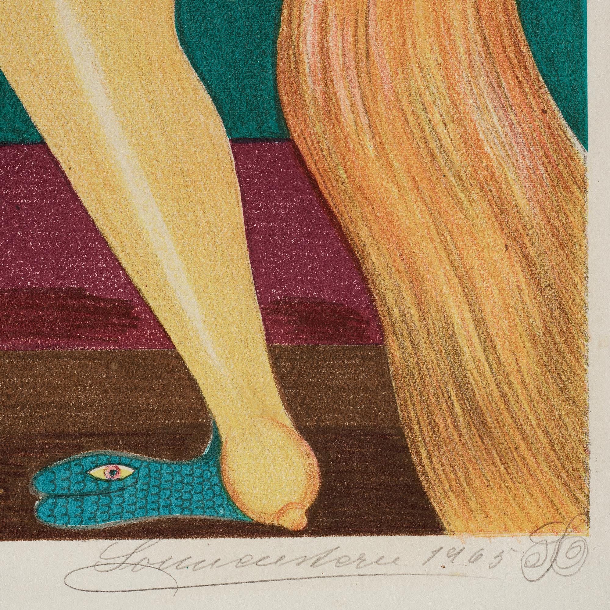 FRIEDRICH SCHRÖDER-SONNENSTERN, färglitografi, signerad och numrerad 267/275. Daterad 1965.