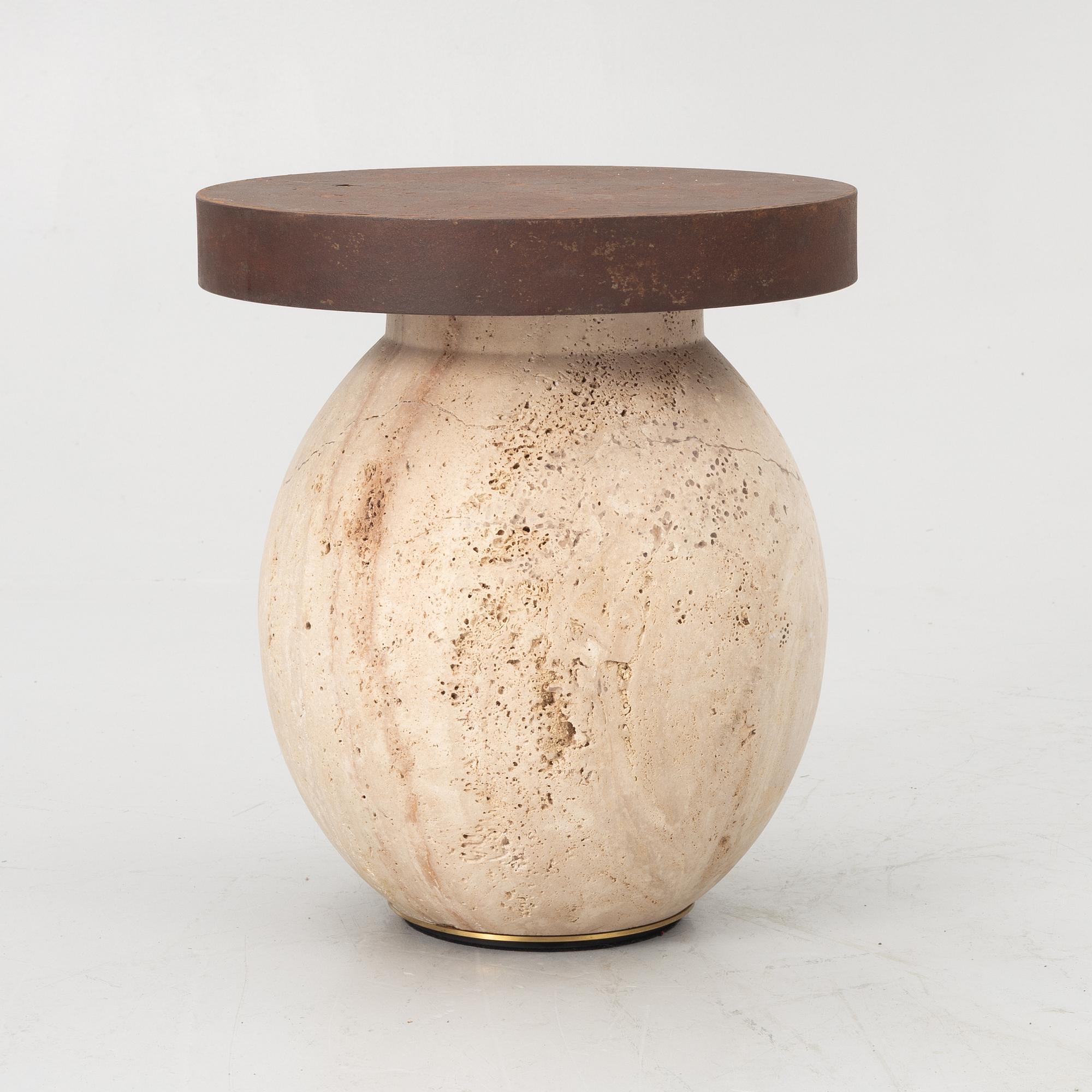 Eva-Lotta Axelsson, a 'Notkate' side table by Nude Ateljé.