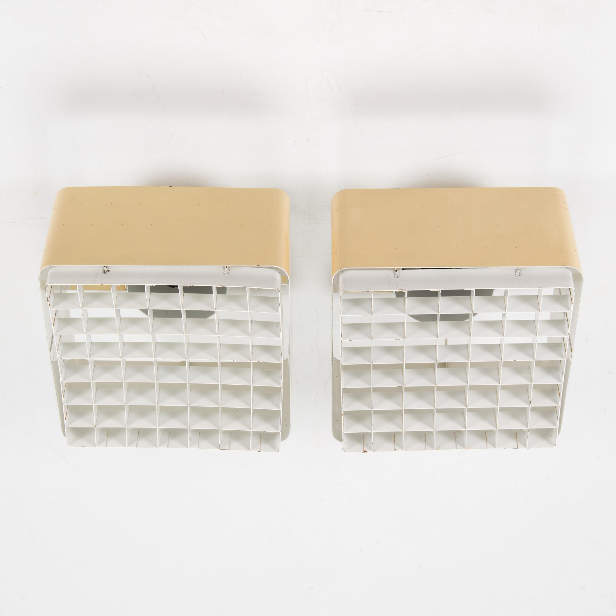 A pair of ceiling lights, model AA59 Itsu, mid 20th century.