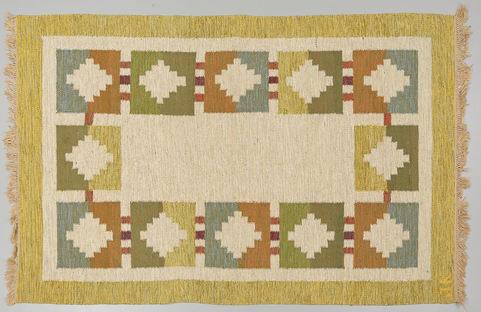 MATTA, rölakan, signerad JK (Karin Jönsson), 1900-talets andra hälft, ca 173 x 245 cm.