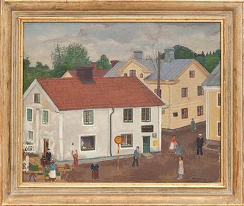 REINHOLD LJUNGGREN, olja på pannå, signerad och daterad -47.