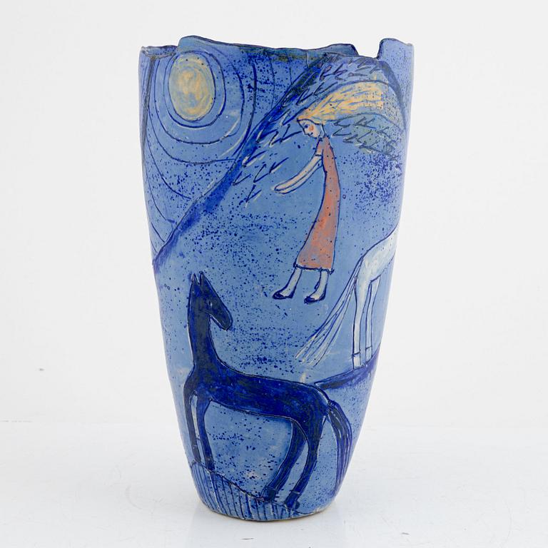 Kerstin Danielsson, vase, ceramic, signed.