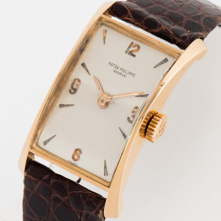Patek Philippe, Genève, "The Hour Glass", "No subsidiary seconds".