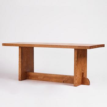 Axel Einar Hjorth, a "Lovö" stained pine table, Nordiska Kompaniet 1930s.