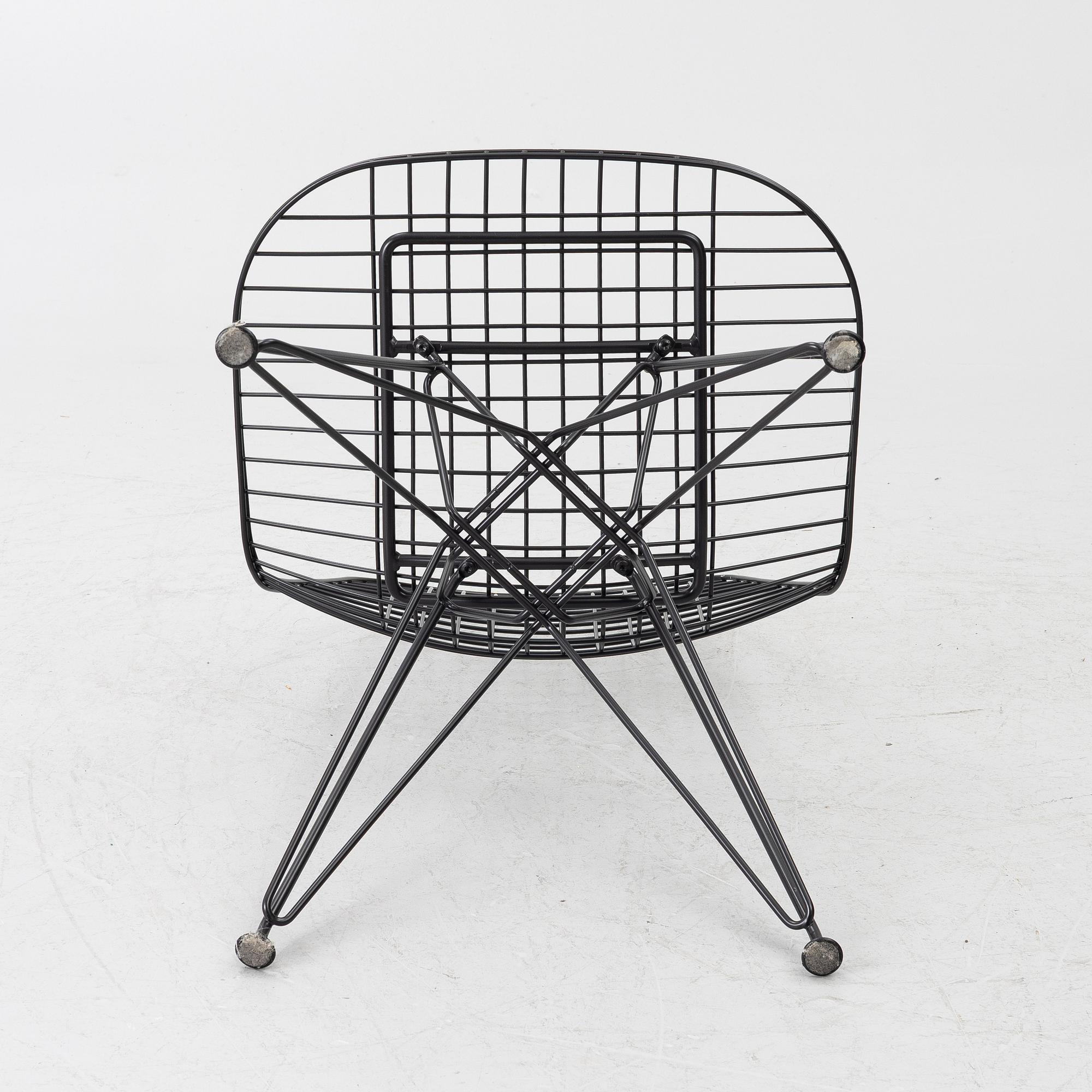 Charles & Ray Eames, six 'Wire chair DKR'.