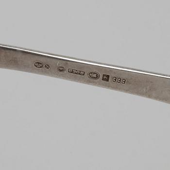 PARTI BESTICK, 18 delar. Silver. 1800-1900-tal. Tot ca 910 g.