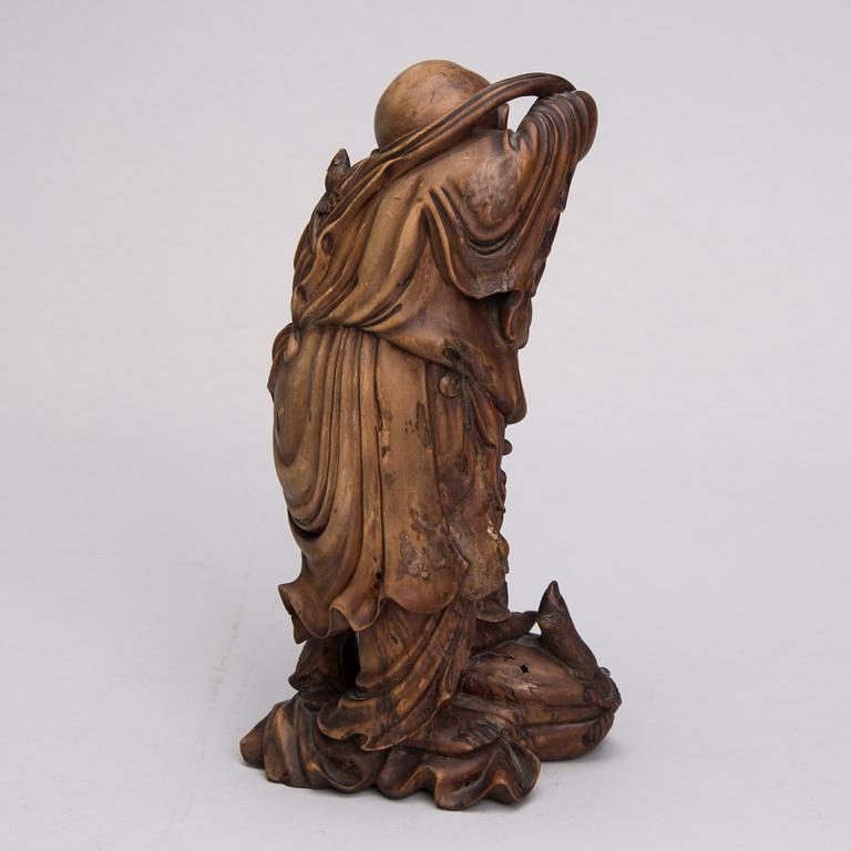 SKULPTUR, trä, Kina 1900-talets första hälft.