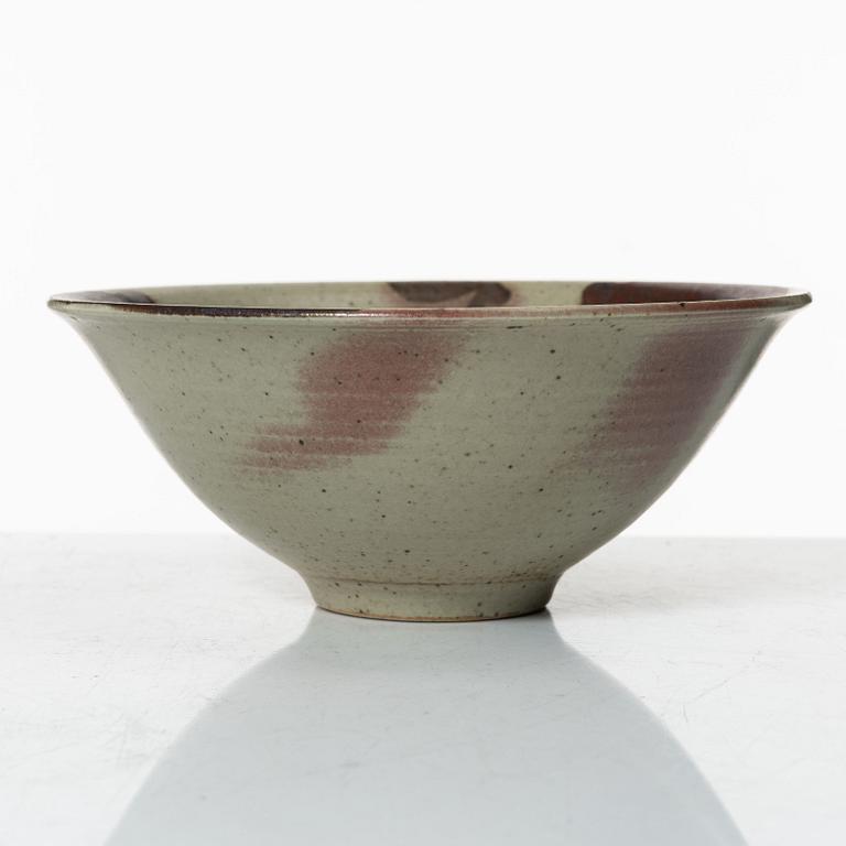 Carl-Harry Stålhane, two stoneware vases and a bowl, Designhuset, Lidköping.