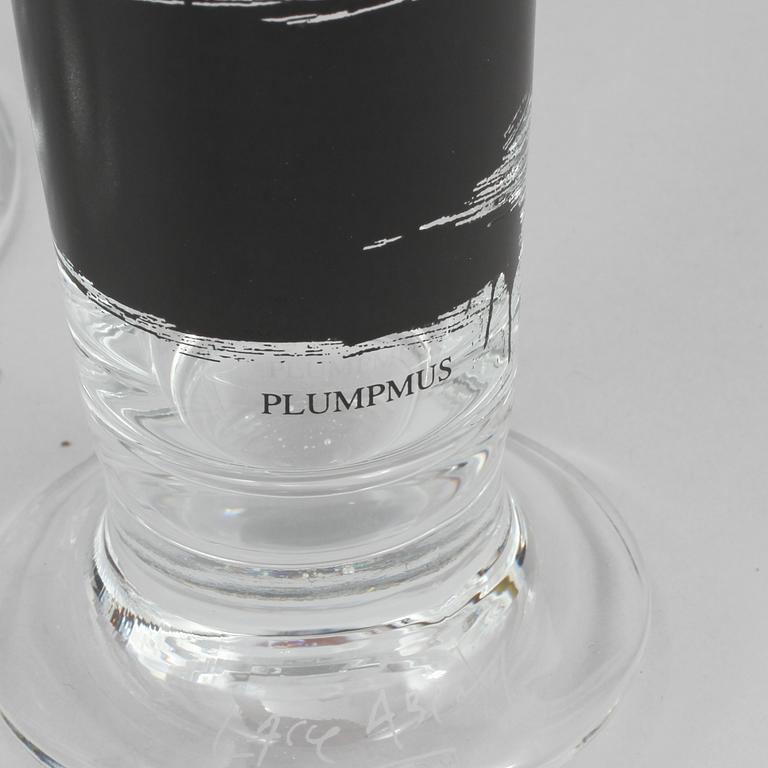 ÖLGLAS, 9 st, design Lasse Åberg, sent 1900-tal.