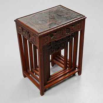SATSBORD, 4 delar, Kina, 1900-tal.
