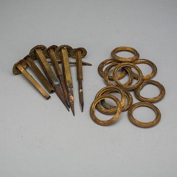 PARTI GARDINTILLBEHÖR, 6+10 delar.