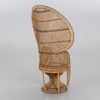 A rattan chair, late 20th century,