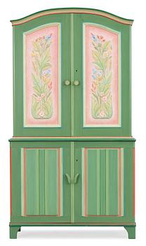636. A Carl Malmsten painted cabinet, 'Stigberget', Sweden.