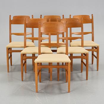 MATGRUPP, 6+1 delar, "Calmare nyckel", Carl Malmsten, Åfors möbelfabrik.