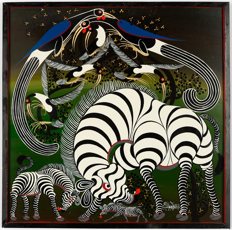 By Yafary, s.k. Tinga-Tinga målning, Utan titel.