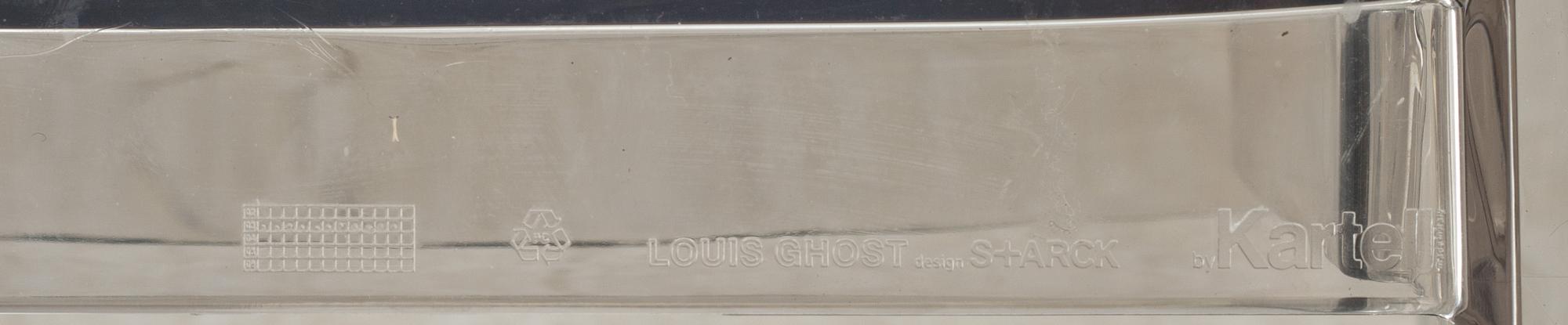 KARMSTOLAR, ett par, "Louis Ghost", Philippe Starck för Kartell.