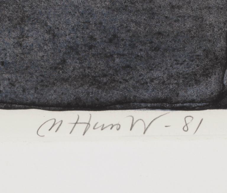 MONA HUSS WALLIN. Litografi, signerad 449/460.