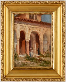 FRANS WILHELM ODELMARK, olja på pannå, signerad.