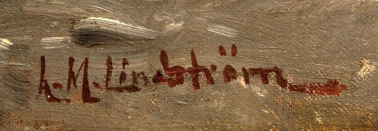 ARVID MAURITZ LINDSTRÖM, olja på duk, signerad.