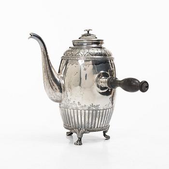 Johan Adolf Hamnqvist, a silver coffee pot, Åmål, Sweden, 1837.