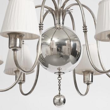 Elis Bergh, a Swedish Grace ceiling lamp, C.G. Hallberg, Stockholm, 1920s.
