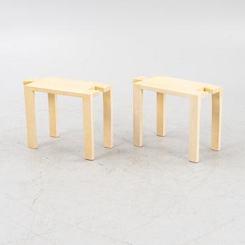 Thomas Sandell, "Wedding Stools", a pair, Asplund, 21st century.