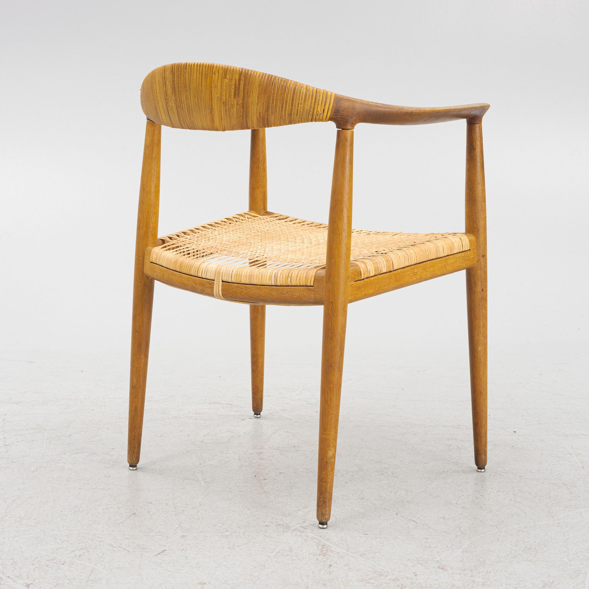 Hans J. Wegner, a "The Chair" model "JH 501", Johannes Hansen, Denmark 1950s-60s.