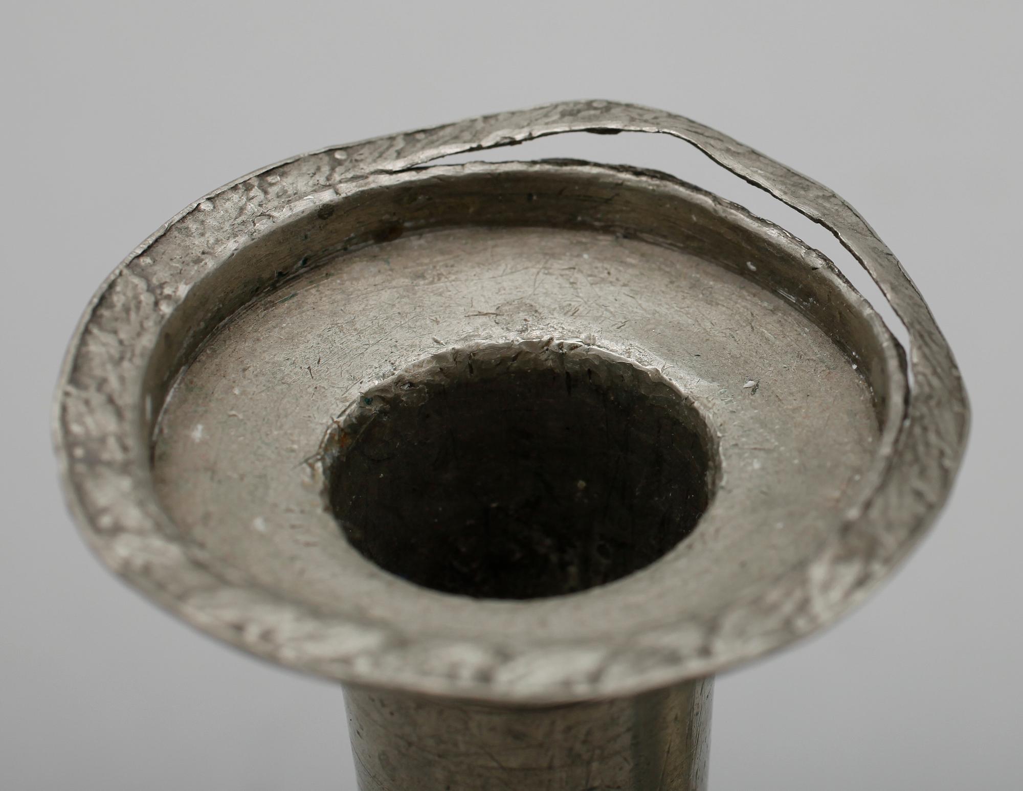 LJUSSTKAR, 1 par, tenn, Nyköping 1853.