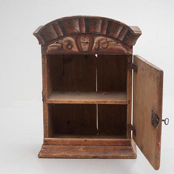 A Swedish wall cabinet, Rättvik, Dalarna, dated 1815.