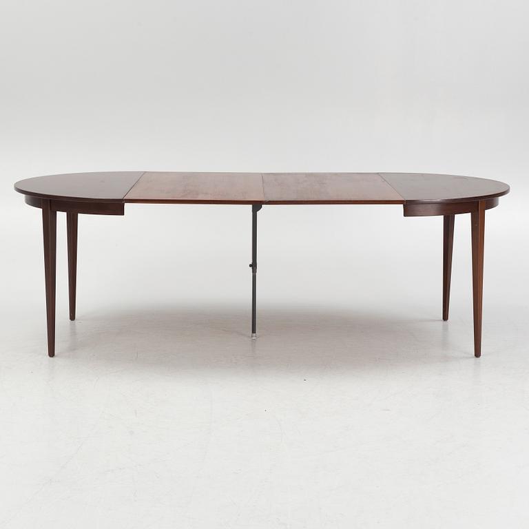 Stolar, 6 st, "Della", Danmark, saluförd av IKEA, 1960-tal, samt snarlika stolar, 2 st, och matbord, 1900-talets mitt.