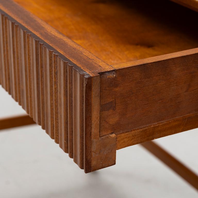 A Swedish Modern dressing table and a stool, AB Förenade Möbelfabrikerna, Linköping, 1940's.