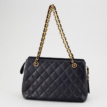 CHANEL, a quilted caviar leather bag, 1994-1996.