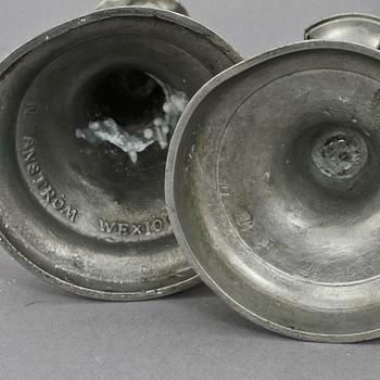 LJUSSTAKAR, 3 st, tenn, 1800-tal.