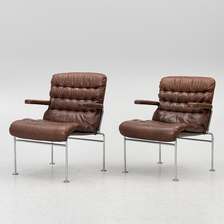 Bruno Mathsson, a pair of 'Birgitta' armchairs, Dux, Sweden,