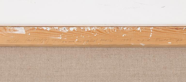 FRULS TILPO, triptyk, olja på duk, signerad och daterad 1995 på spännramen.