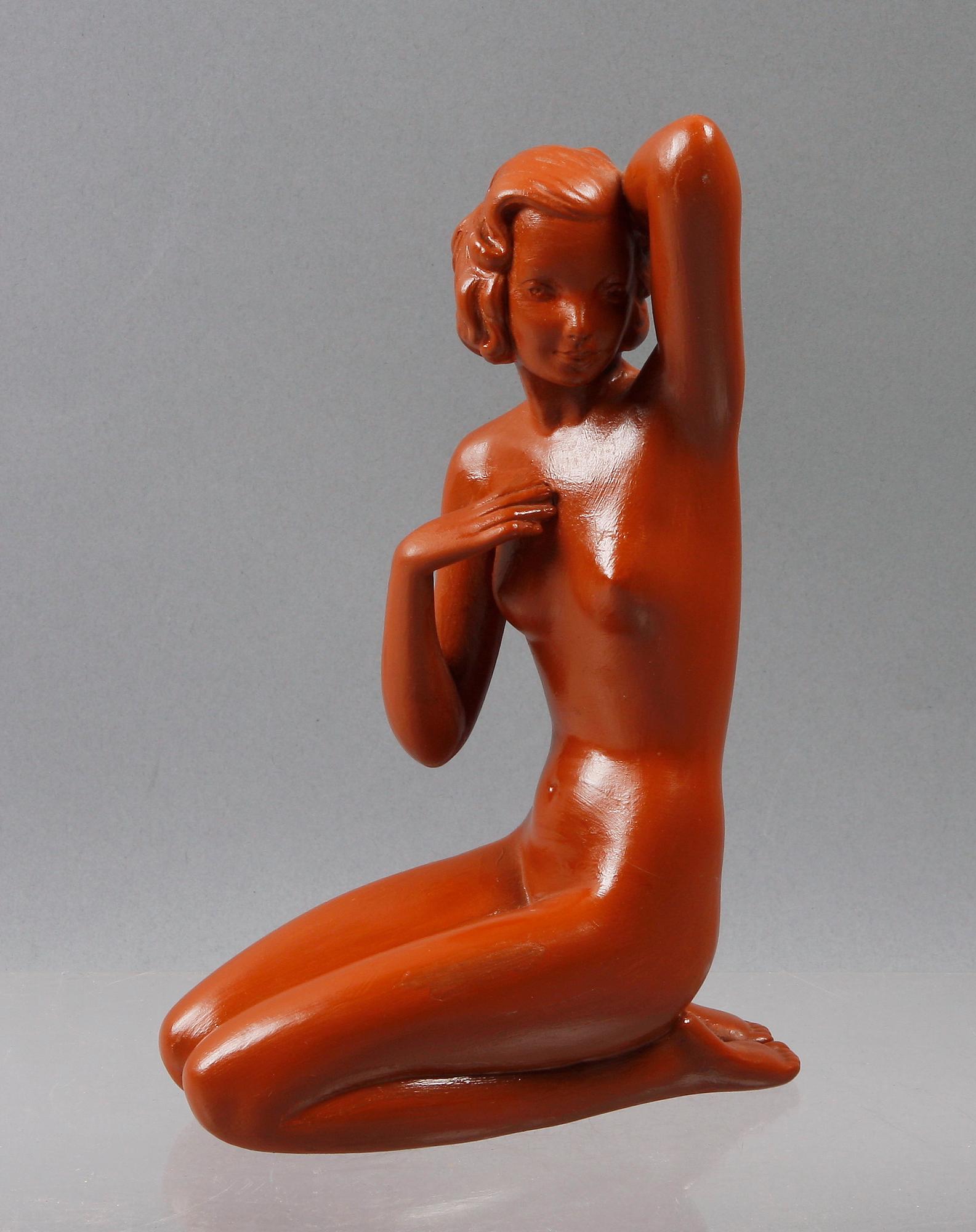 FIGURIN, keramik, Goldscheider. 1900-talets andra hälft.