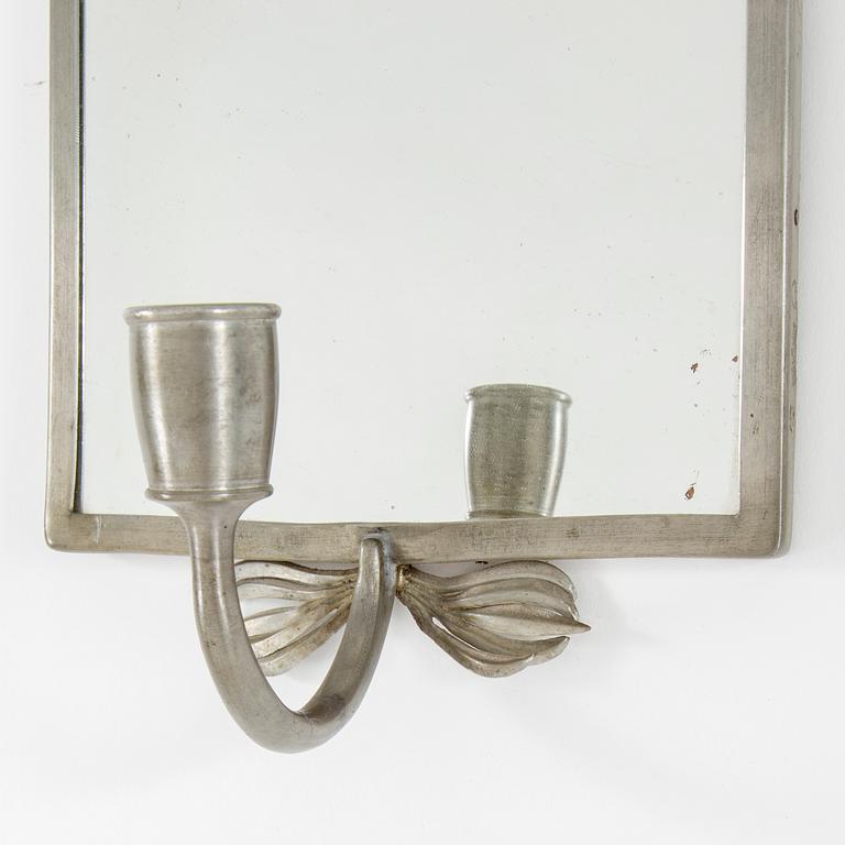 NILS FOUGSTEDT, a pair of pewter mirrors, Svenskt Tenn, 1926.