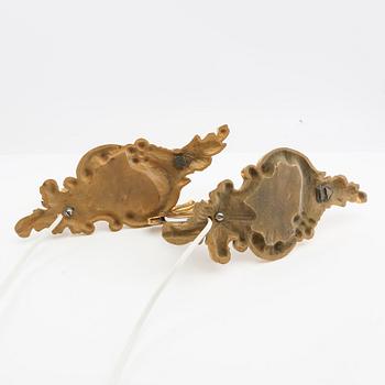 Lampetter ett par Rokoko-stil 1900-talets första hälft.