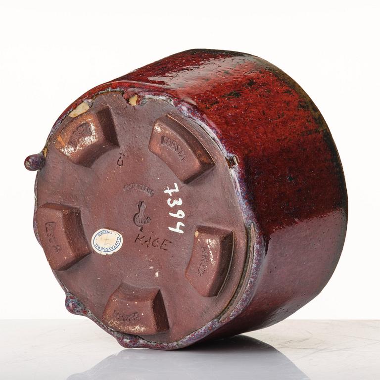 Wilhelm Kåge, a "Farsta" stoneware bowl, Gustavsberg studio, Sweden 1958.