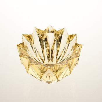 SKÅL, glas, "Näckros", signerad Aimo Okkolin Riihimäen Lasi  OY. Formgiven 1960.