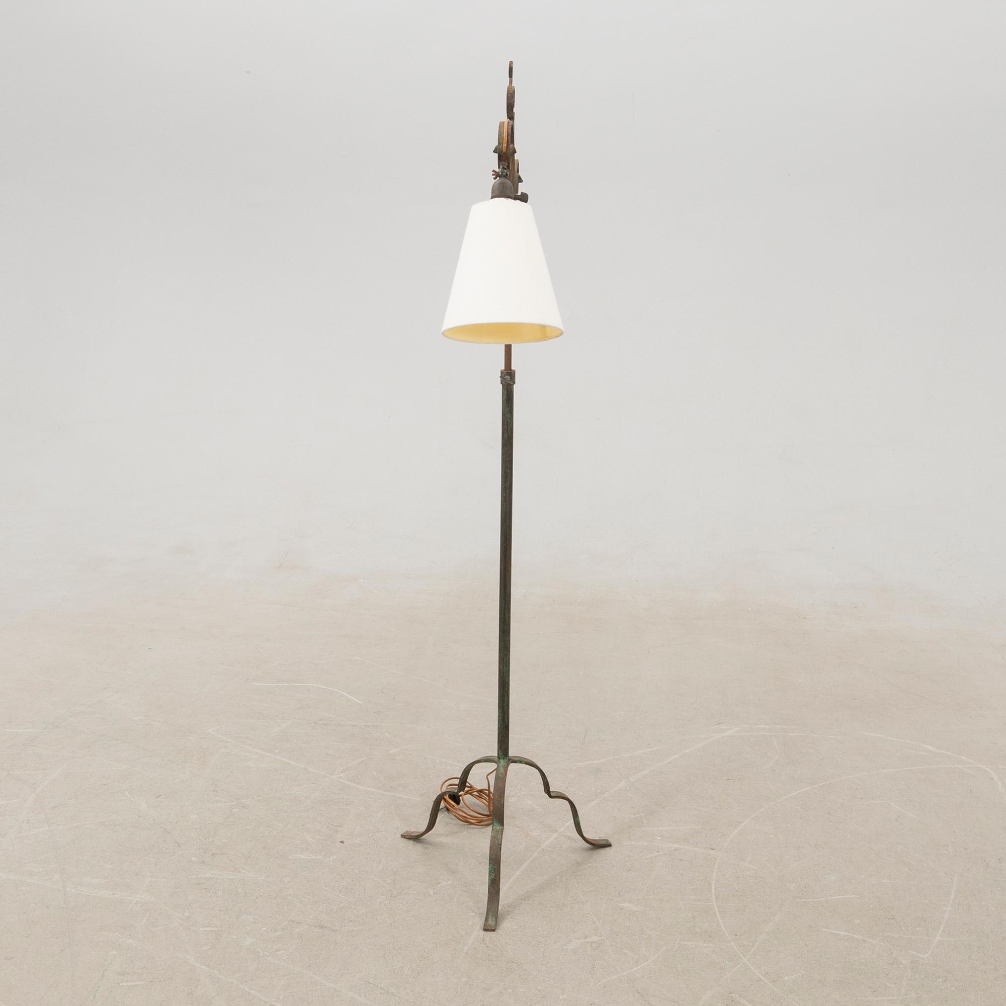 Harald Notini, Floor lamp model no. 15101 for Böhlmarks lamp factory, 1930s.