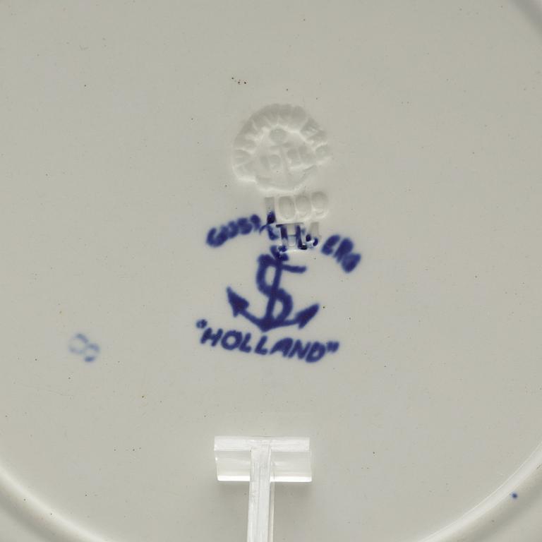 WILHELM KÅGE, a part dinner 'Holland' creamware service, for Rörstrand (30 pieces).