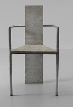 A Jonas Bohlin 'Concrete' armchair, Källemo, Värnamo, Sweden 1981.