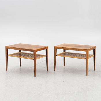 Severin Hansen, a pair of rosewood mid 20th century side tables.