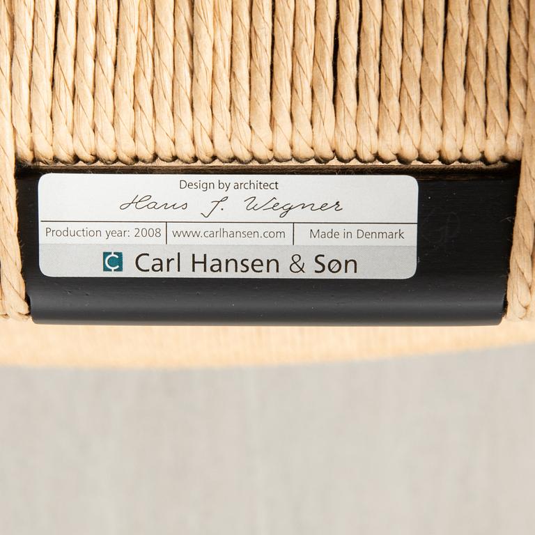 Hans J. Wegner, stolar, 8 st., "Y-stolen", modell CH-24, Carl Hansen & Søn, Danmark.